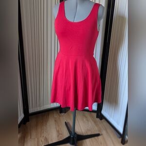 UK2LA, red, sleeveless, Skater dress